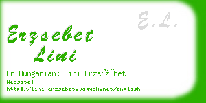 erzsebet lini business card